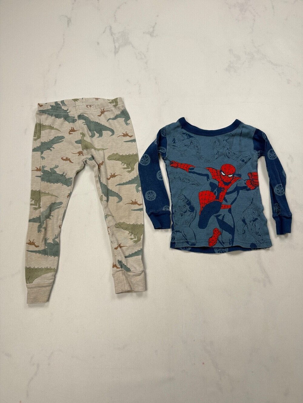 Carter's Marvel Graphic Tee Pajamas Blue 2010s Statement Piece - Boys 3T